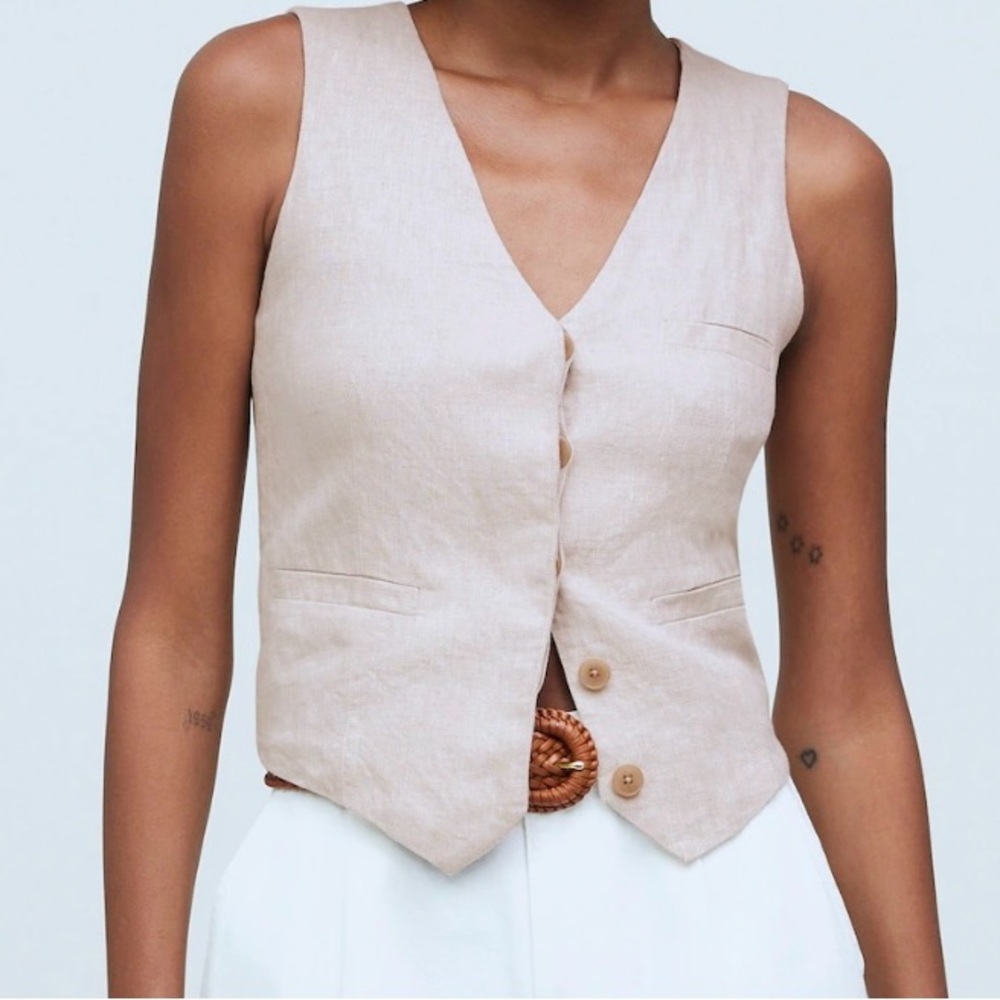 Madewell Linen Vest